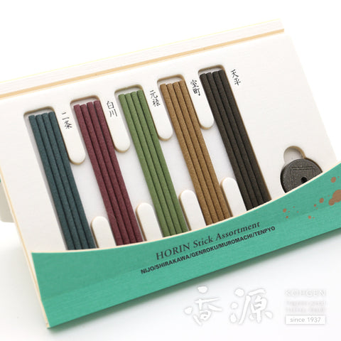 Shoyeido Incense Sticks, Horin Kyo Gosai, 5-Scent Assortment