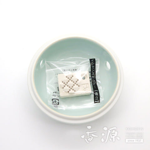 Shoyeido Incense Burner – Miyuki Seiji (Light Blue)