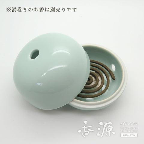 Shoyeido Incense Burner – Miyuki Seiji (Light Blue)