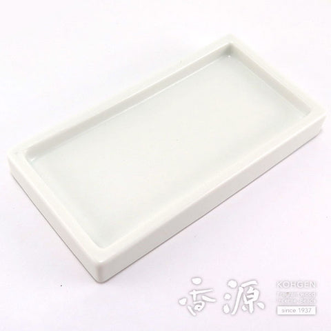Shoyeido Incense Plate – Nagate (Rectangular Porcelain)