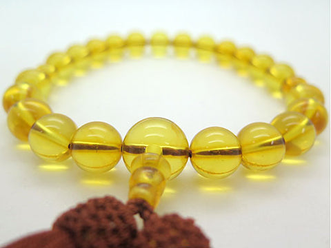 Men's prayer beads, natural amber