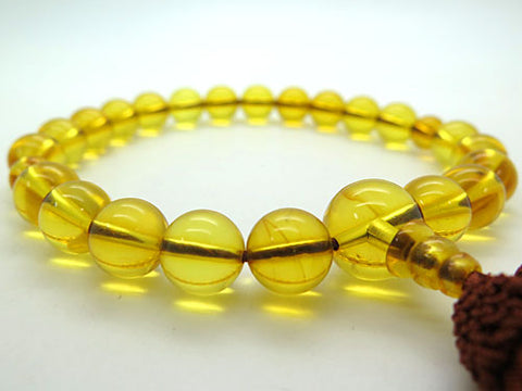 Men's prayer beads, natural amber