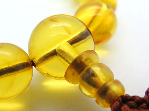 Men's prayer beads, natural amber