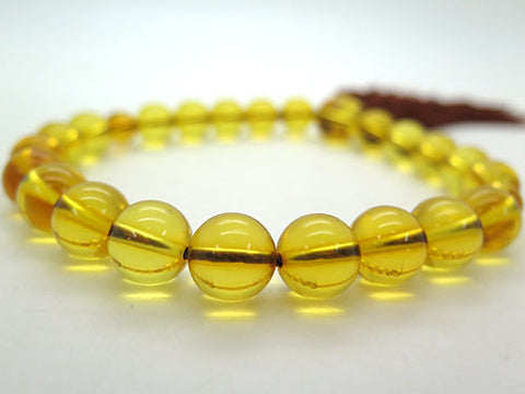 Men's prayer beads, natural amber