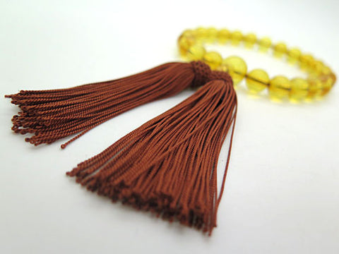 Men's prayer beads, natural amber