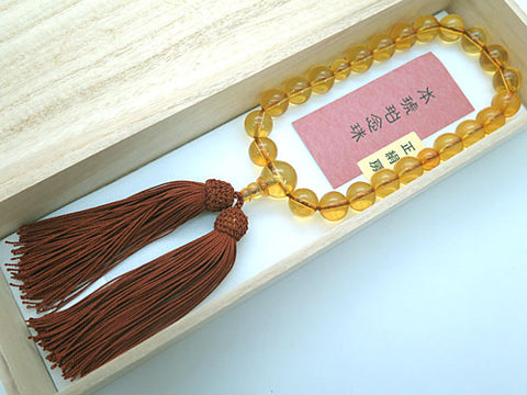 Men's prayer beads, natural amber