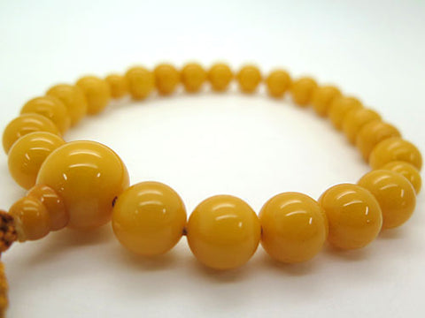 Men's prayer beads, wax amber
