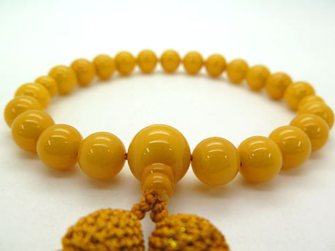 Men's prayer beads, wax amber