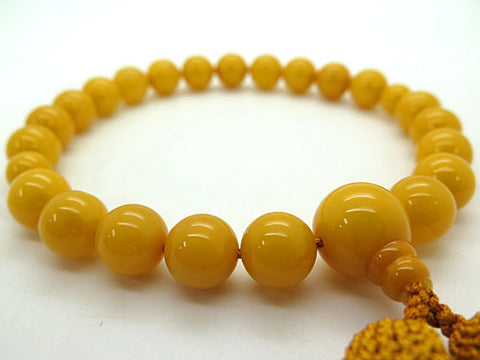 Men's prayer beads, wax amber