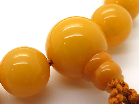 Men's prayer beads, wax amber