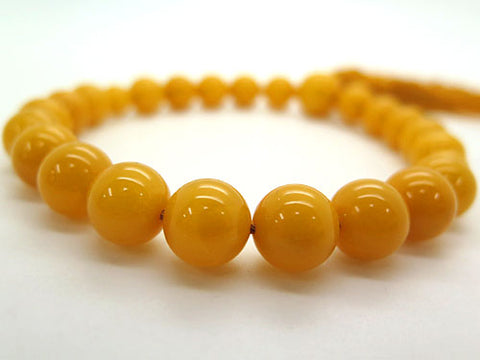 Men's prayer beads, wax amber