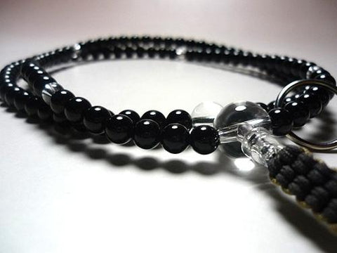 Men's Prayer Beads, Black Onyx, Soto Sect