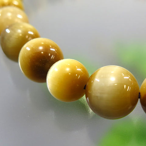 Men's Prayer Beads, Tiger's Eye, 22 Beads, Matching Set, Iron Tassel