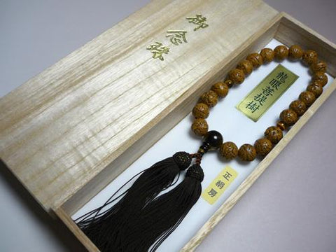 Prayer beads for men Indian dragon-eyed Bodhi tree made with tiger-eye stone