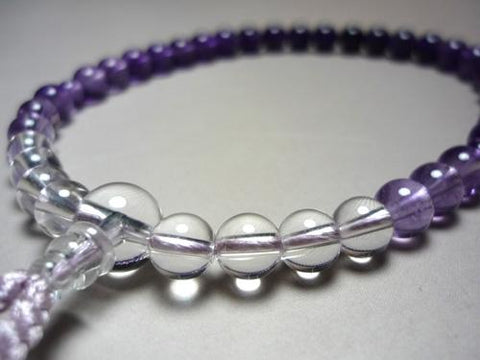 Women's Prayer Beads, Amethyst Gradation, Lilac Tassel
