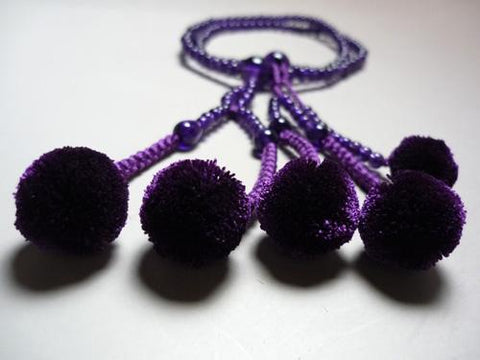 Women's Prayer Beads, Amethyst, Nichiren Sect, Niso Hokke Style, Matching Set