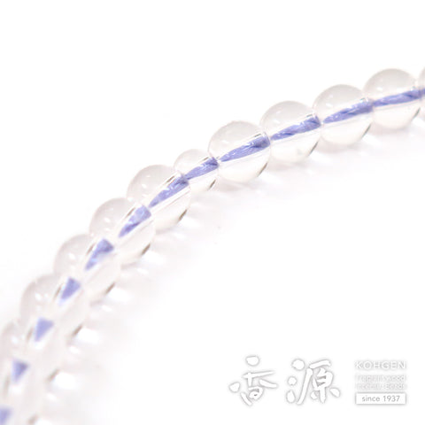 Women's Crystal Prayer Beads, Round Bead, Wisteria Tassel
