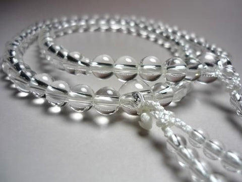 Women's Prayer Beads, Crystal, Round Bead, Double-Strand