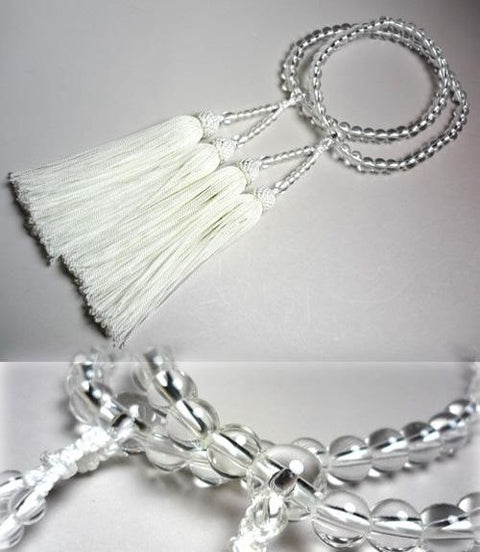Women's Prayer Beads, Crystal, Round Bead, Double-Strand