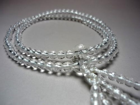 Women's Crystal Prayer Beads, 108-Facet Cut, Double-Strand