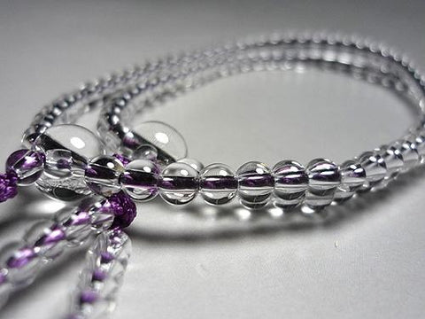 Women's Prayer Beads, Crystal, Round Bead, Double-Strand