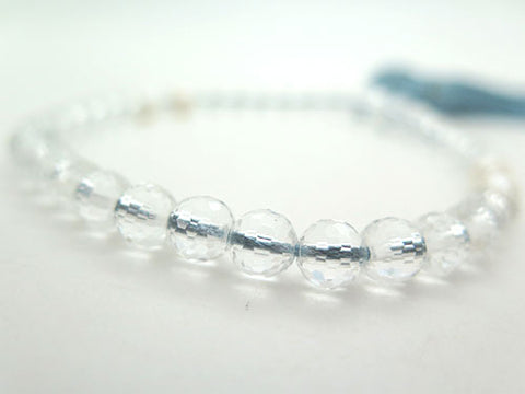 Women's Prayer Beads, Crystal, 108-Facet Cut, Freshwater Pearl, Daylily Tassel