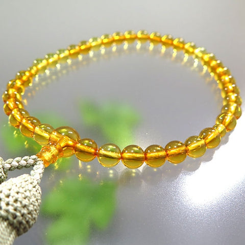 Women's Prayer Beads, Natural Yellow Amber, 7mm Bead, Limited Edition