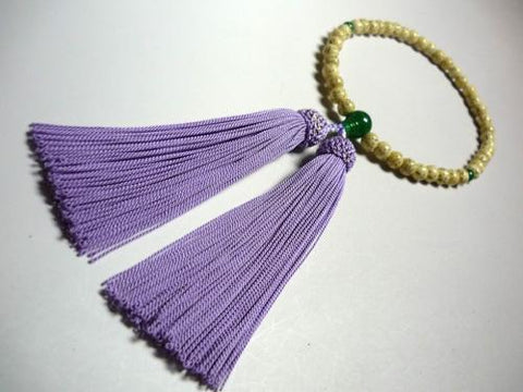 Women's Starry Bodhi Seed Prayer Beads, Jade Finish