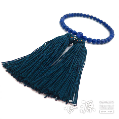 Women's prayer beads, lapis lazuli, 7mm beads, one hand, matching tailoring, iron tassel, limited edition a