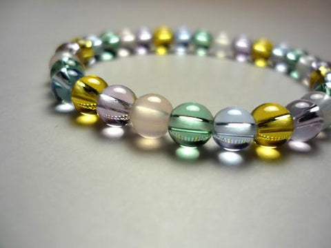 Five-color crystal bracelet