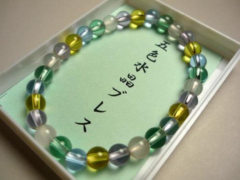 Five-color crystal bracelet