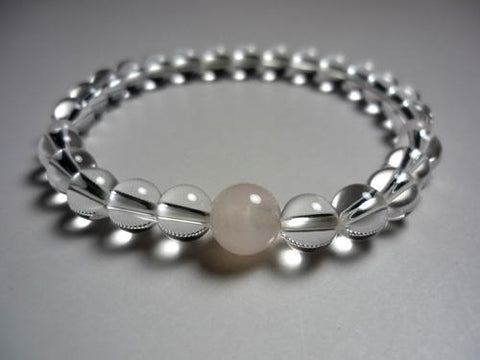 March Birthstone Bracelet Rose Quartz 633c251000000 - bead detail