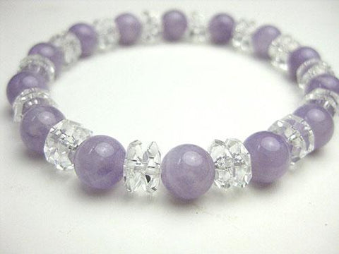 Crystal cut combination bracelet, Fujiun stone