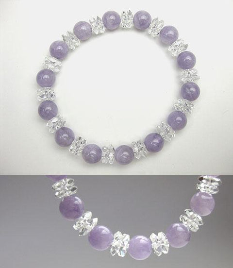 Crystal cut combination bracelet, Fujiun stone