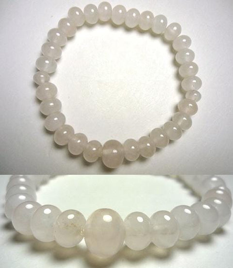 Rose Quartz Oval Bead Bracelet