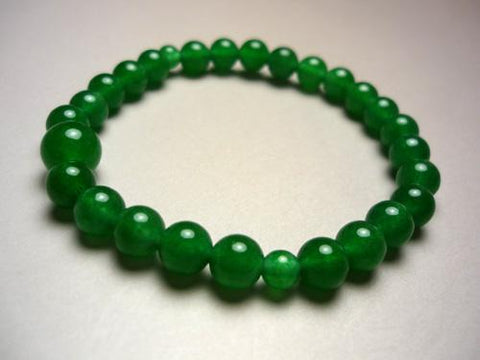 Indian jade round bead bracelet 7mm