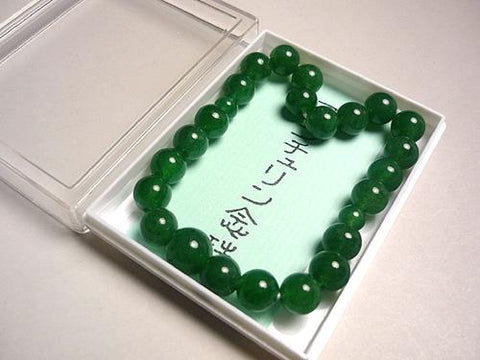 Jade round bead bracelet, 8mm