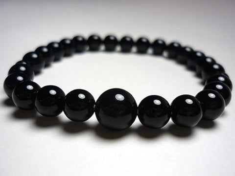 Black Onyx Bead Bracelet 633o011000000 - bead detail