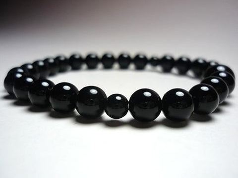 Black Onyx Bead Bracelet 633o011000000 - close-up
