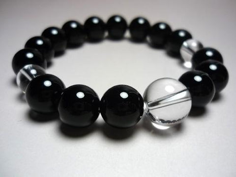 Black Onyx 12mm Bead Bracelet 633o051000000 - bead detail