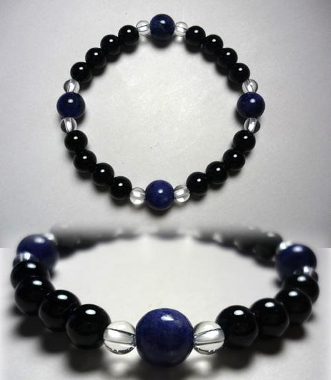 Black Onyx Formal Bracelet with Sodalite 633o081000000 - full view