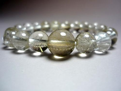 Rutile Quartz (Gold Wire) Bracelet, 10mm, B, Limited Edition