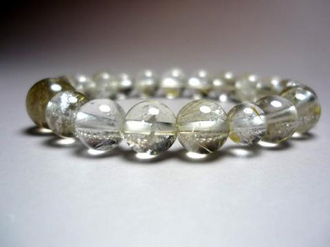 Rutile Quartz (Gold Wire) Bracelet, 10mm, B, Limited Edition