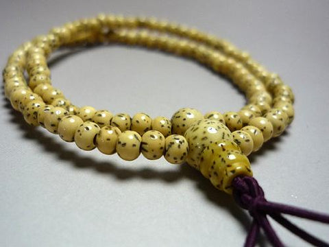 Prayer Beads Bracelet, Star Moon Bodhi Seed, Rinzai Sect, Formal Style, Matching Set
