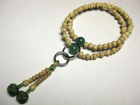Aventurine Formal Prayer Beads Bracelet 633v018000000 - stone close-up