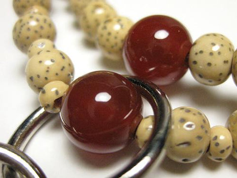 Agate Formal Prayer Beads Bracelet 633v020000000 - stone close-up