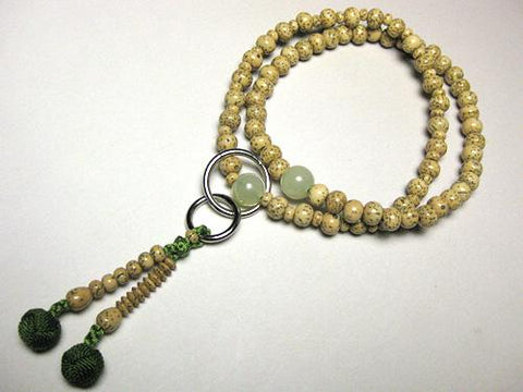 Green Onyx Formal Prayer Beads Bracelet 633v024000000 - tassel detail