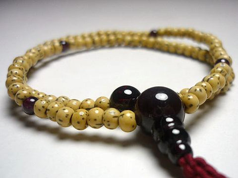 Garnet Formal Prayer Beads Bracelet 633v027000000 - bead detail