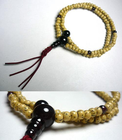Garnet Formal Prayer Beads Bracelet 633v027000000 - Rinzai Zen sect, January birthstone