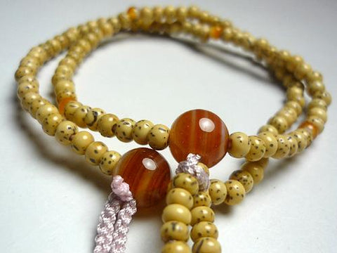 Striped Agate Formal Prayer Beads Bracelet 633v048000000 - stone close-up